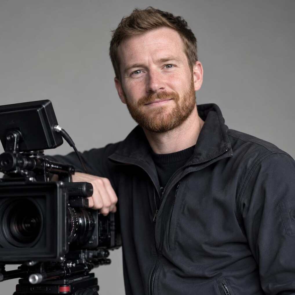 Portrait of a bearded man looking at the camera